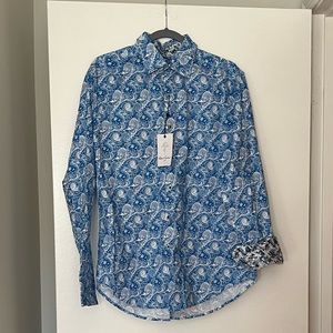 BNWT long-sleeved Robert Graham button-down shirt